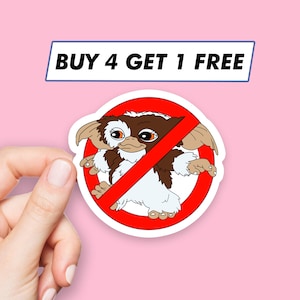 Ghostbusters Gizmo Sticker Gremlins Meme Stickers Laptop Stickers Aesthetic Stickers Computer Stickers Water Bottle Stickers Laptop Decals