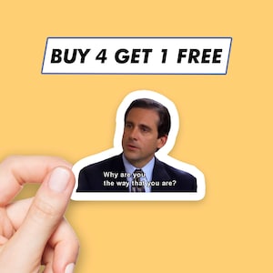 マイケル・スコット なぜあなたはステッカー オフィスの格言ステッカー ラップトップステッカー 美的ステッカー コンピュータステッカー ウォーターボトルステッカー