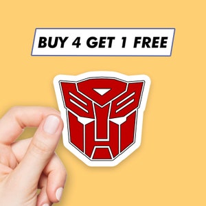 Autobots Logo Sticker Robot Cartoon Stickers Laptop Stickers Aesthetic Stickers Computer Stickers Water Bottle Stickers Laptop Decals