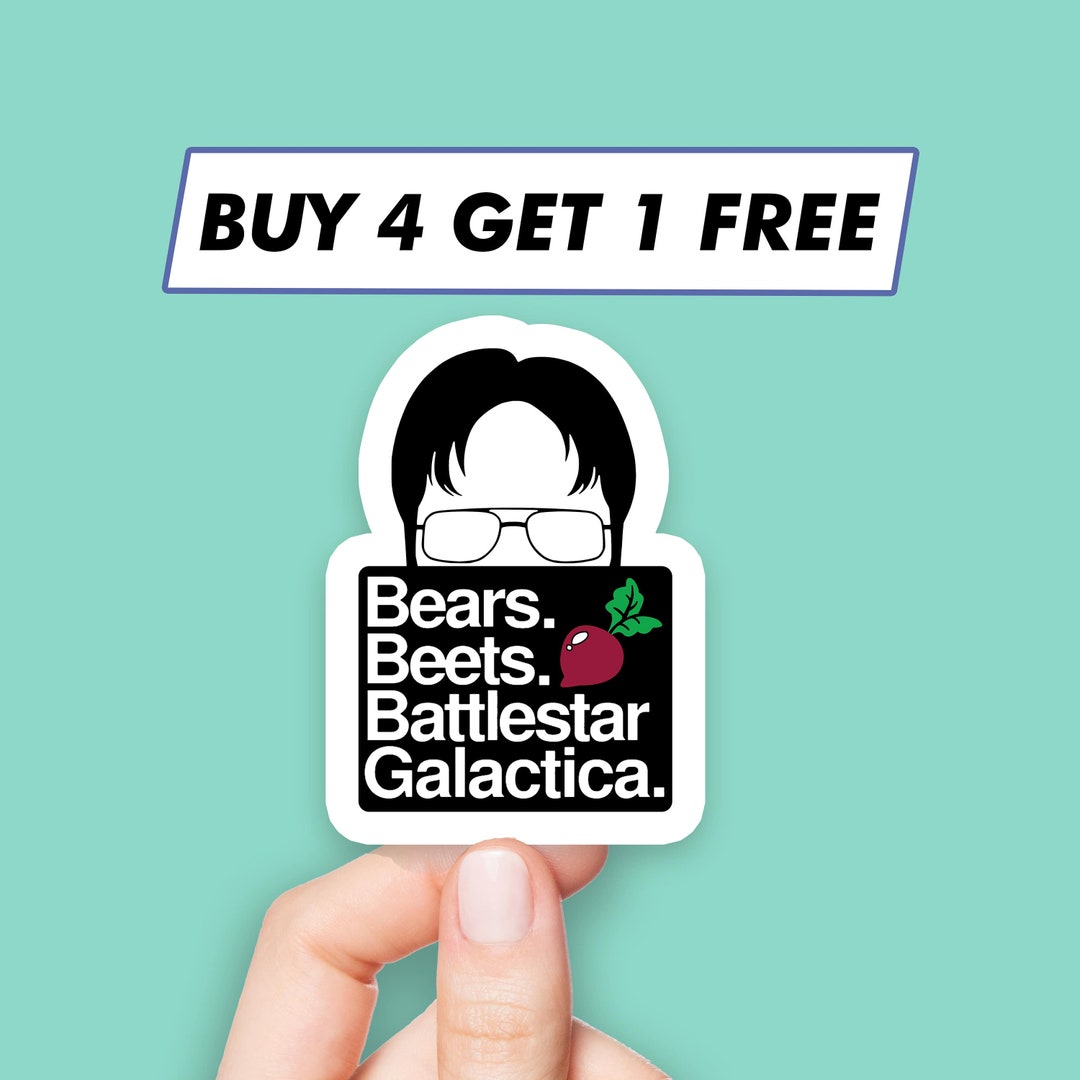 Dwight Schrute Beets Sticker the Office Quote Stickers Laptop Stickers Aesthetic Stickers