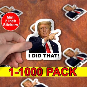 50pcs I Did That Trump Sticker Pack, Anti Trump Sticker, Trump Eclipse, Meme Sticker, Fdt, Anti Racist, Liberal Stickers