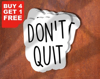 Don't Quit Sticker, Motivational Workout Laptop, Inspirational Gym Motivational Stickers For Tumbler And Laptop