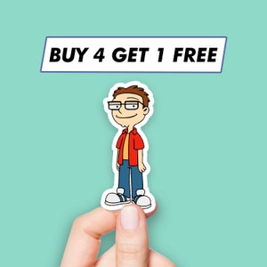 Cool Steve Smith Sticker Detective Cartoon Stickers Laptop Stickers Aesthetic Stickers Computer Stickers Waterbottle Stickers Laptop Decals