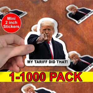 100pcs Anti Trump Sticker Pack, I Did That Trump, Tariff Trump, Meme Sticker, Fdt, Anti Racist, Liberal Stickers
