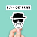 Breaking Bad Heisenberg Sticker Funny Tv Show Stickers Laptop Stickers Aesthetic Stickers Computer Stickers Water Bottle Stickers product logo