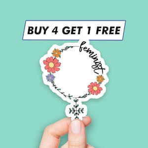 Venus Symbol Sticker Floral Feminist Stickers Laptop Stickers Aesthetic Stickers Computer Stickers Water Bottle Stickers Laptop Decals