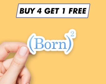 Cute Born Again Sticker Christian Quote Stickers Laptop Stickers Aesthetic Stickers Computer Stickers Water Bottle Stickers Laptop Decals