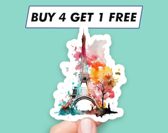 A5 Sticker Sheet European Landmarks Vinyl Stickers - Europe Map Airport Stamps Skyline Flag Travel Holiday Culture City Aesthetic #78738
