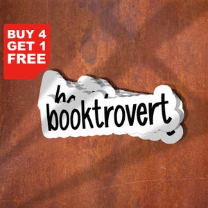 Sticker booktroverts, Stickers introvertis rigolos, Stickers pour ordinateur portable, Stickers motivants pour verre, Sticker bouteille d'eau, Sticker bouteille d'eau