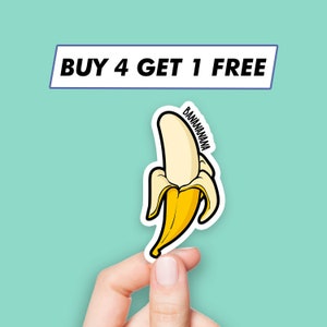 Cute Banana Sticker Funny Fruit Stickers Laptop Stickers Aesthetic Stickers Computer Stickers Waterbottle Stickers Laptop Decals