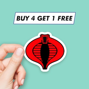 Cobra Logo Sticker Snake Comic Stickers Laptop Stickers Aesthetic Stickers Computer Stickers Waterbottle Stickers Laptop Decals