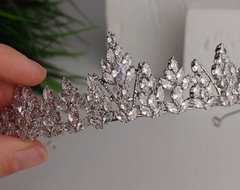 Crystal Tiara Wedding Silver Bridal Tiara Gold Crystal Crown Wedding Tiara Silver Tiara Crystal Bridal Headband Crystal Crown Gold