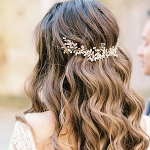 Bridal hair piece Bridal hair vine Bridal Hair Accessories Wedding Hair Accessories Silver Wedding hair piece Rose gold Bridal hair vine