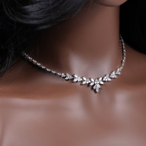 Bridesmaid Jewelry Set – 18K Gold/Silver/Rose Gold Plated Necklace, Earrings & Bracelet - View #2
