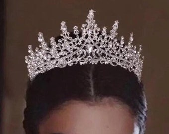 Bridal Tiara Crystal Crown Silver Crystal Tiara Princess Hair Piece Wedding Tiara Wedding Crown Crystal Bridal Headband Crystal Headpiece