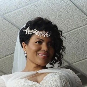 Wedding hair piece Forehead Headpiece Bridal hair vine Forehead Jewelry Bridal Hair Accessories Wedding Hair Accessories