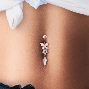 Bauchnabel Ring Baumeln Bauchnabel Piercing Baumeln Bauch Ring Funkelnder Bauch Schmuck