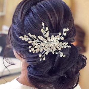 Crystal Bridal Hair Piece Crystal Hair Comb Wedding hair piece Silver Wedding Hair Accessory Crystal Bridal Hair Accessory Bridal Hair clip