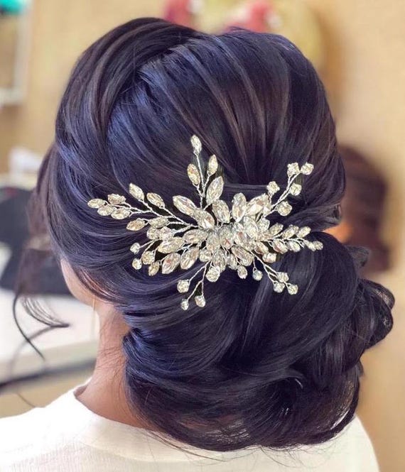 Crystal Bridal Hair Piece Crystal Hair Comb Wedding Hair  display picture 1