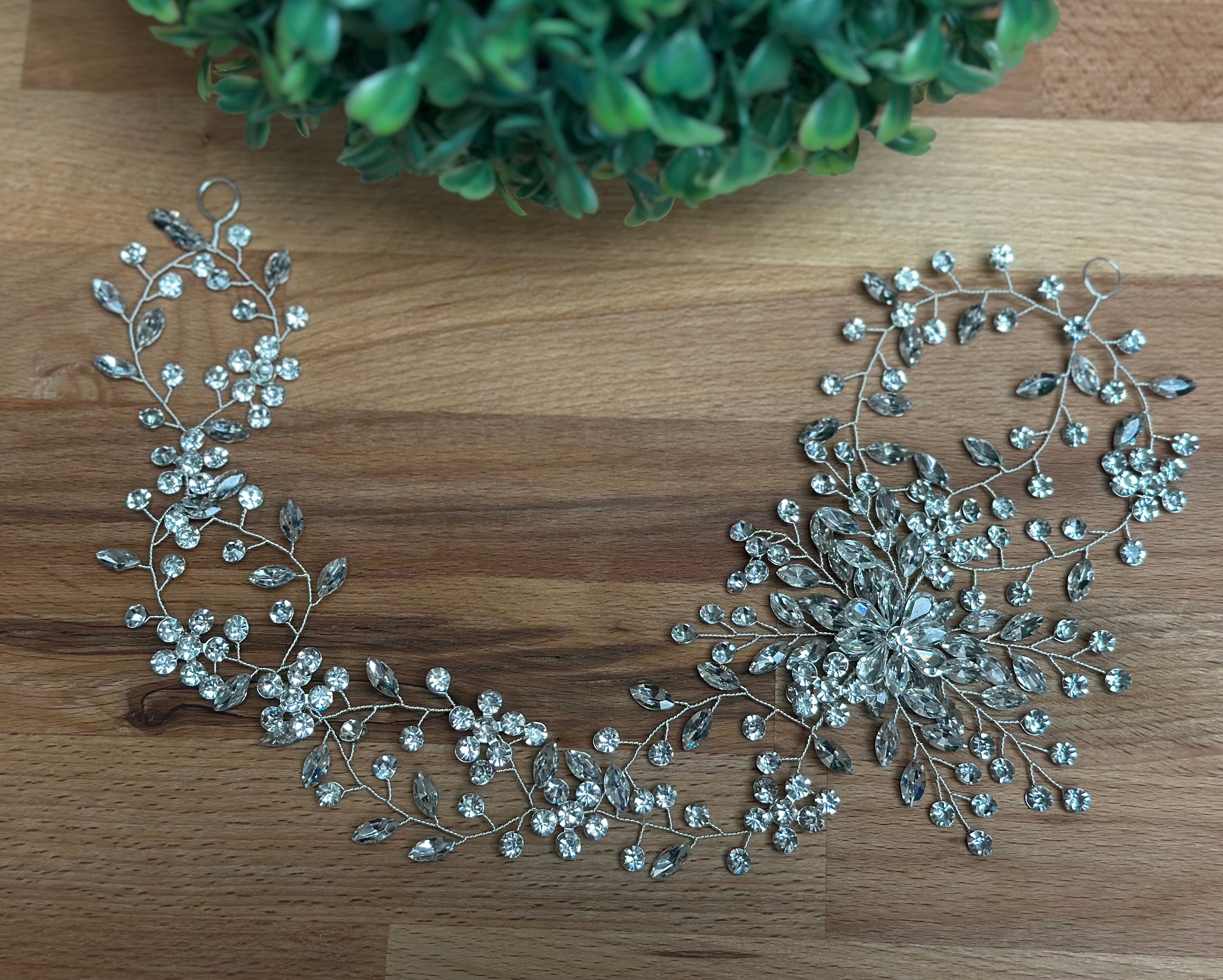 Crystal Bridal Tiara Bridal Hair Piece Diamond Hair Piece Etsy