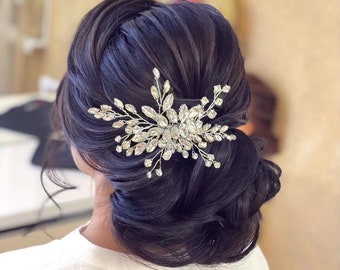 Crystal Hair Comb Crystal Hair piece Wedding hair piece Silver Wedding Hair Accessory Crystal Bridal Hair Accessory Crystal Bridal Hair clip