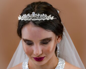 Wedding Star Crown Hair Jewelry Bridal Headpieces Rhinestone  display picture 1