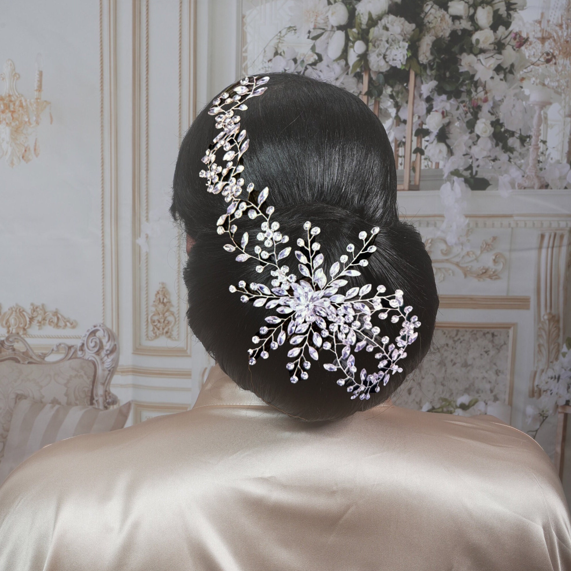 Crystal Bridal Tiara Bridal Hair Piece Diamond Hair Piece Etsy