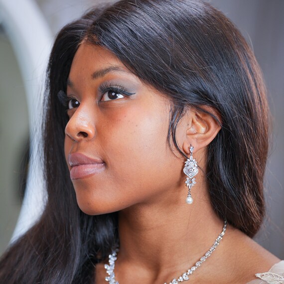 Wedding Earrings Drop Crystal Bridal Earrings Teardrop Earrings