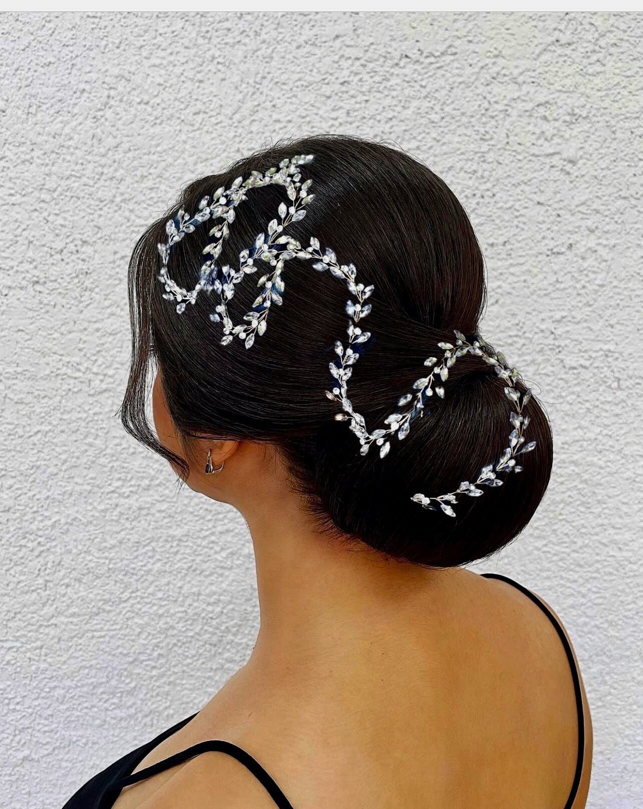 Silver Bun Tiara - Etsy display picture 3
