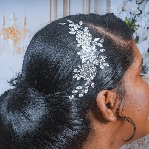 Crystal Bridal Hair Piece Wedding Hair Piece Wedding Hair  display picture 2