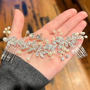 Bridal hair piece Bridal hair vine Bridal Hair Accessories Wedding Hair Accessories Silver Wedding hair piece Rose gold Bridal hair vine