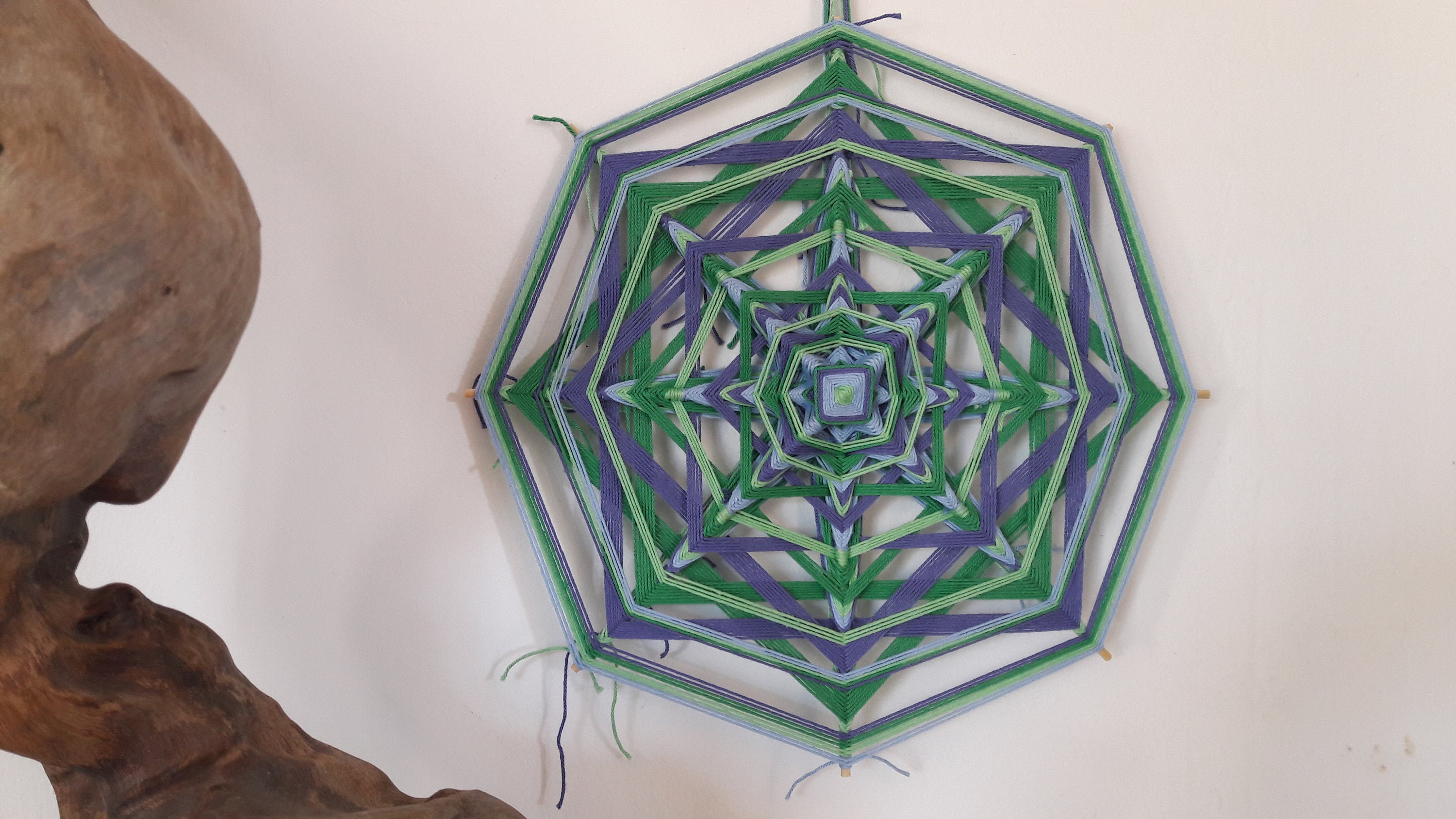 Oeil Du Dieu Tzicuri, Bleu et Vert