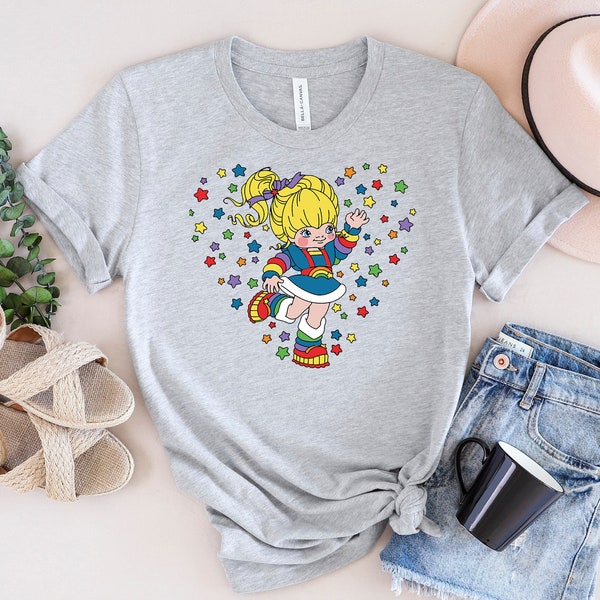 Rainbow Brite Heart  Classic T-Shirt, Rainbow Brite Funny Shirt, Gift For Men And Women