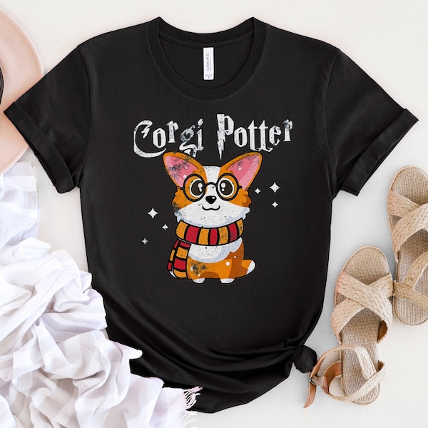 Cadeau Corgi Potter pour les amateurs de corgi, amoureux des chiens, chemise chien, chemise drôle, nouvel an, saint valentin, cadeau pour homme et femme