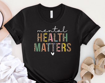 Health Matters T-Shirt, Mental Health Matters Tri-Blend Unisex Crewneck T-Shirt, Gift For Men And Women