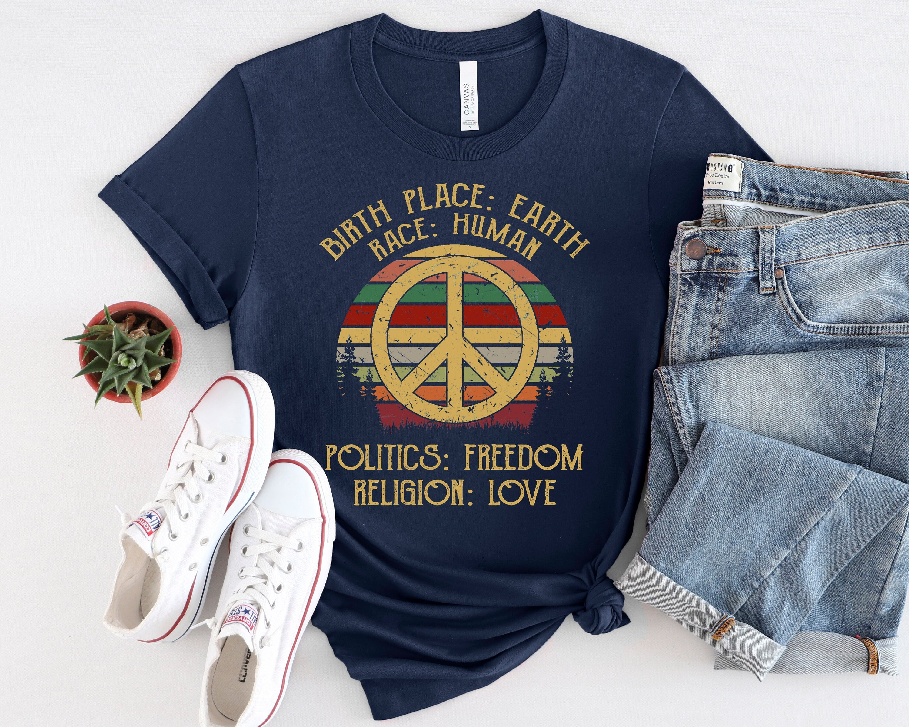 Birthplace Earth Race Human Politics Religion Love Classic T-shirt, Freedom Religion  Love, Human Rights Sweater, Gift for Men and Women - Etsy