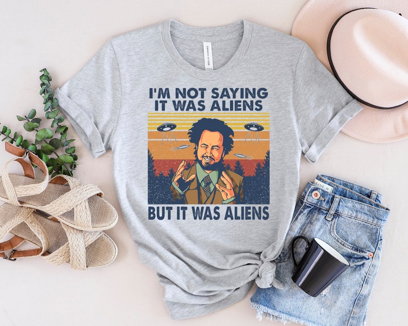 Giorgio Tsoukalos Aliens It Was Aliens T-Shirt, Giorgio Tsoukalos T-Shirt, Gift For Men And Women image 1