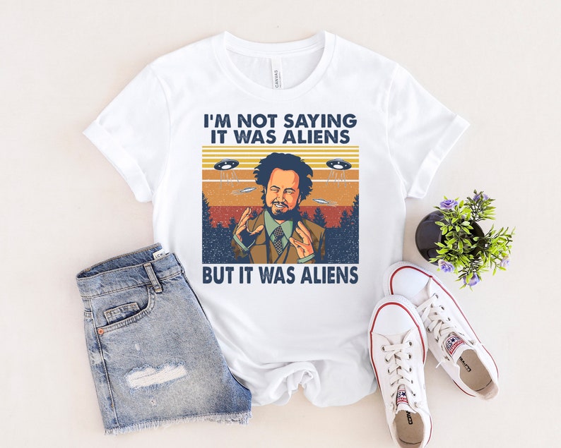 Giorgio Tsoukalos Aliens It Was Aliens T-Shirt, Giorgio Tsoukalos T-Shirt, Gift For Men And Women image 2