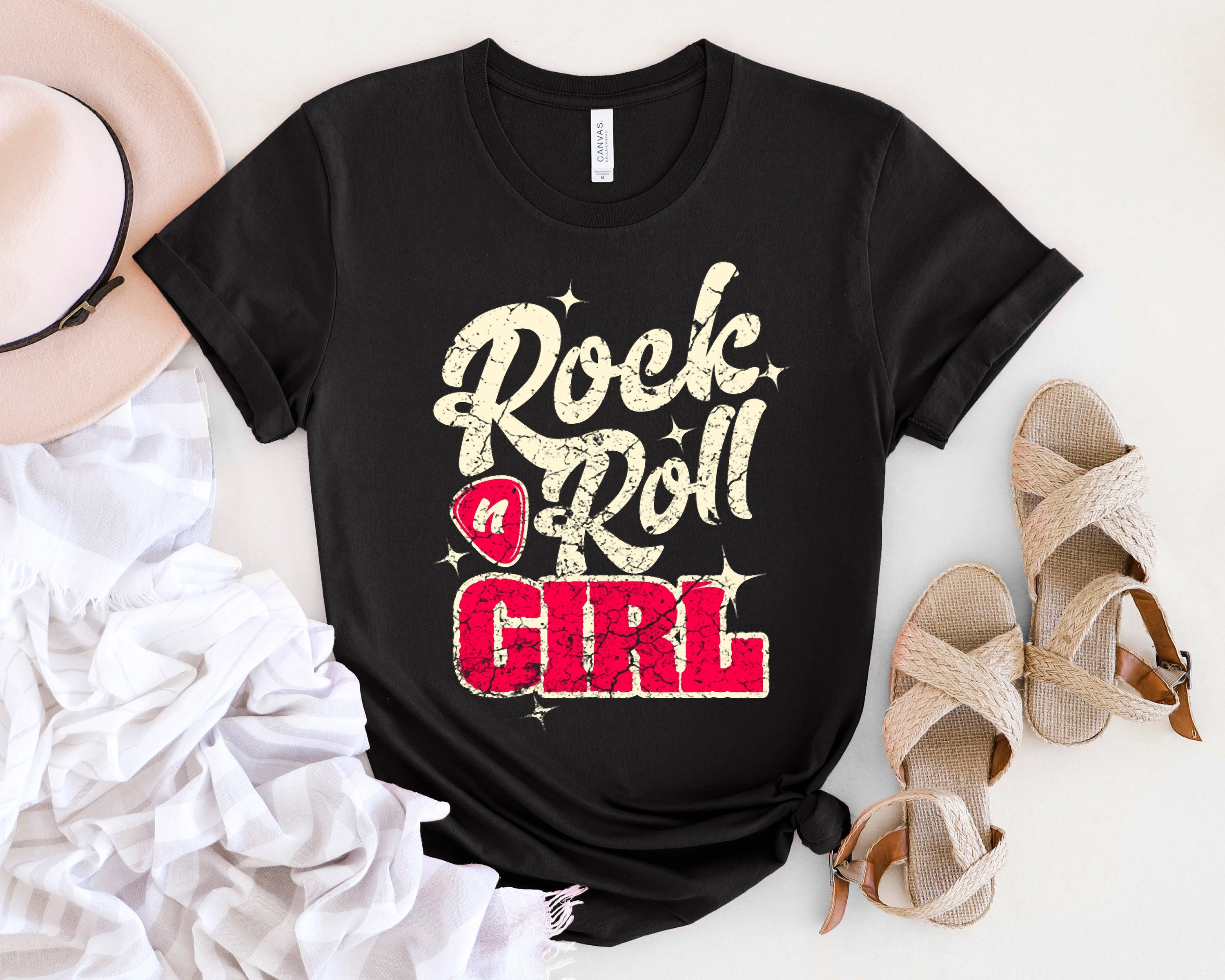 Rock and Roll Shirt, Rock and Roll Girl Shirt, Heavy Metal Shirt