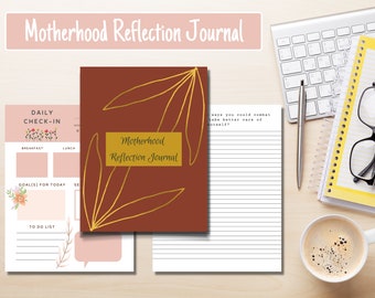 Motherhood Reflection Journal | 30-Day Journal Prompts | Daily Reflection | Gifts for Mom | Mom Resources | Mom Journals and Notebooks