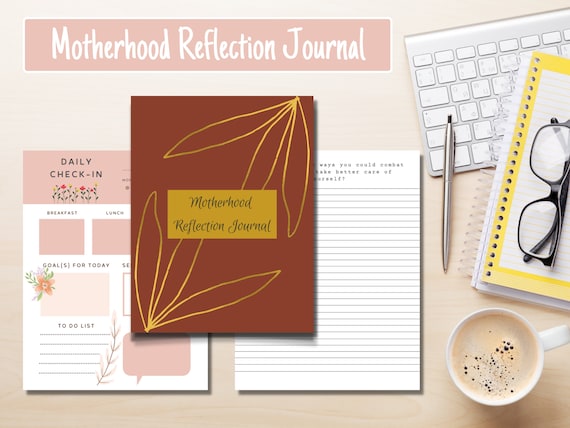Motherhood Reflection Journal | 30-Day Journal Prompts | Daily Reflection | Gifts for Mom | Mom Resources | Mom Journals and Notebooks
