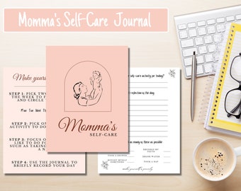 Mommas Self-Care Journal | Notizbuch für Mama | Digitales Journal | Busy Mom Journal | Digitaler Download | Geschenke für Mama | Elterntagebuch