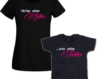 Mutter-Kind - T-Shirt-Set Wie die Mutter... & ... so die Tochter (293.0068)