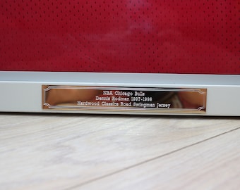 Custom Engraved Gold Metal Plate Plaque - Personalized Name Plate