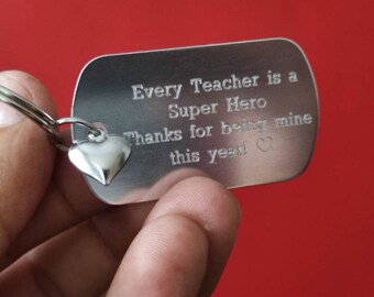 Gift for Teacher Teaching assistant, Nursery teacher Teaching Gift | End of School | School Leaver | Thank You Present from children