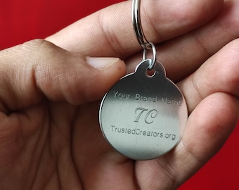 Personalized Engraved Aluminum Key Tag: Custom Door, Shed, Gate Keychain