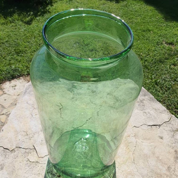 Vaso vetro soffiato xxl; blown glass vase xxl;mundgeblasene Glasvase XXL   carboy