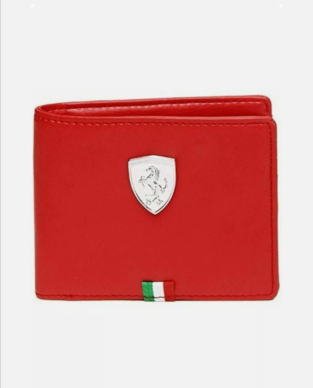 Brand New Authentic Ferrari Leather Wallet by PUMA Red Bi - Etsy