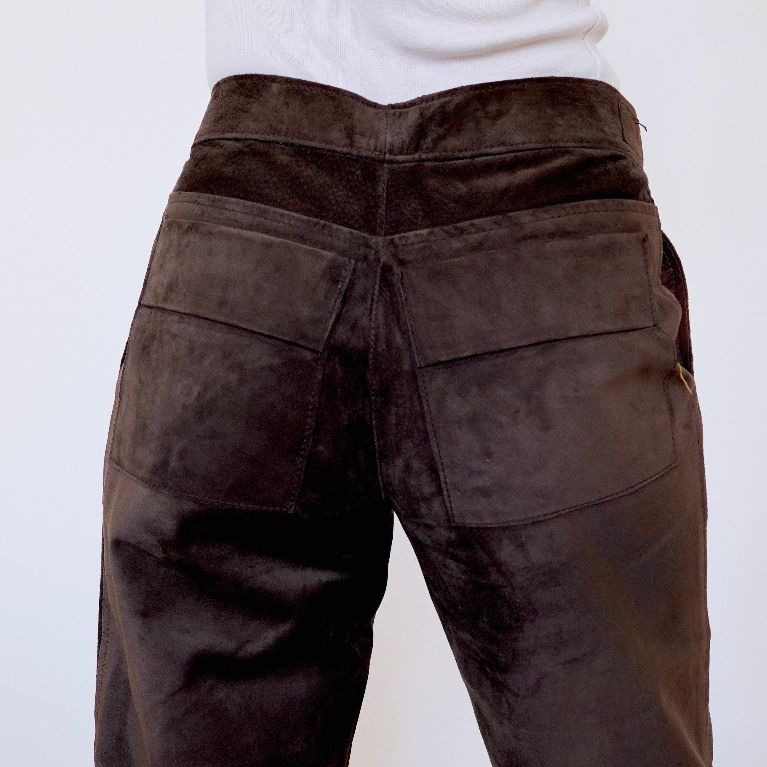 Suede Flared Pants 