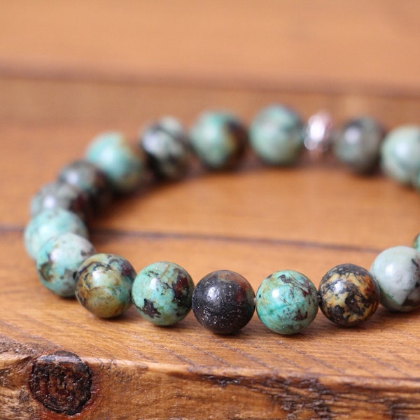 Bracelet Turquoise Africaine - pierres naturelles – Les Produits de Mathilde